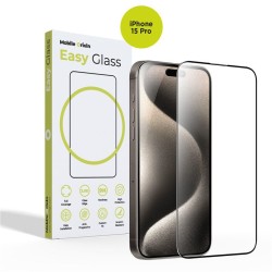 Folie sticla Mobile Origin EasyGlass compatibila cu iPhone 15 Pro Black