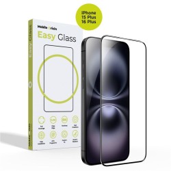Folie sticla Mobile Origin EasyGlass compatibila cu iPhone 15 Plus / 16 Plus Black