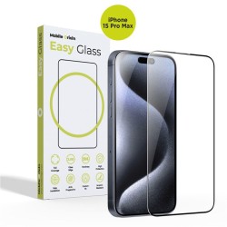 Folie sticla Mobile Origin EasyGlass compatibila cu iPhone 15 Pro Max Black