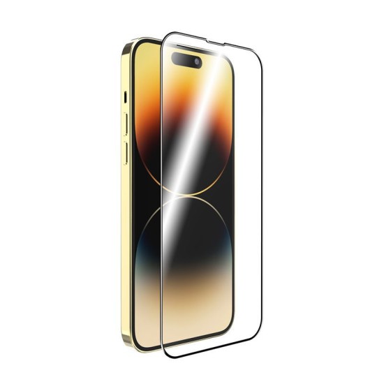 Folie sticla Mobile Origin EasyGlass compatibila cu iPhone 14 Pro Max Black (Ingredi, FRL-EG-i14ProMax) by www.silkase.ro
