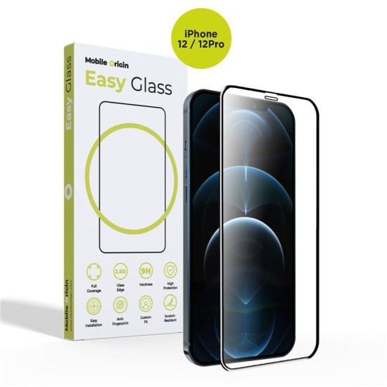 Folie sticla Mobile Origin EasyGlass compatibila cu iPhone 12 / 12 Pro Black (Mobile Origin, Ingredi) by www.silkase.ro Folie sticla Mobile Origin EasyGlass compatibila cu iPhone 12 / 12 Pro Black (Ingredi, FRL-EG-i12Pro) by www.silkase.ro