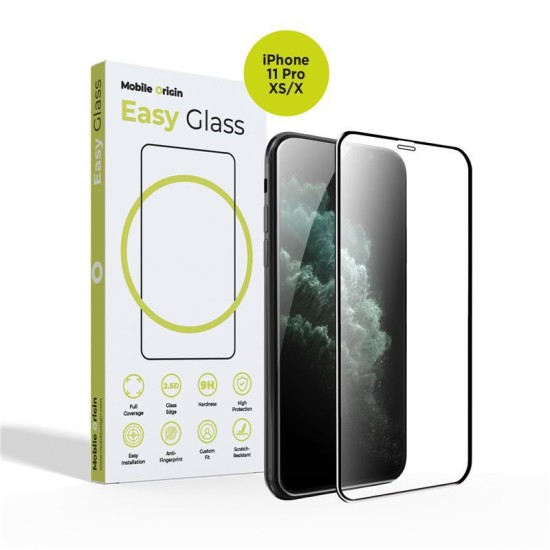 Folie sticla Mobile Origin EasyGlass compatibila cu iPhone 11 Pro/X/XS Black (Mobile Origin, Ingredi) by www.silkase.ro Folie sticla Mobile Origin EasyGlass compatibila cu iPhone 11 Pro/X/XS Black (Ingredi, FRL-EG-11Pro) by www.silkase.ro