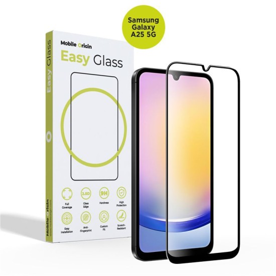 Folie sticla Mobile Origin EasyGlass compatibila cu Samsung Galaxy A25 Black (Mobile Origin, Ingredi) by www.silkase.ro Folie sticla Mobile Origin EasyGlass compatibila cu Samsung Galaxy A25 Black (Ingredi, FRL-EG-A255G) by www.silkase.ro