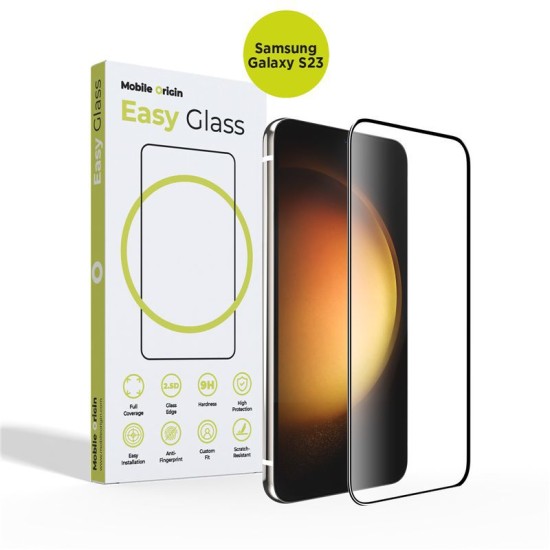 Folie sticla Mobile Origin EasyGlass compatibila cu Samsung Galaxy S23 Black (Mobile Origin, Ingredi) by www.silkase.ro Folie sticla Mobile Origin EasyGlass compatibila cu Samsung Galaxy S23 Black (Ingredi, FRL-EG-GS23) by www.silkase.ro