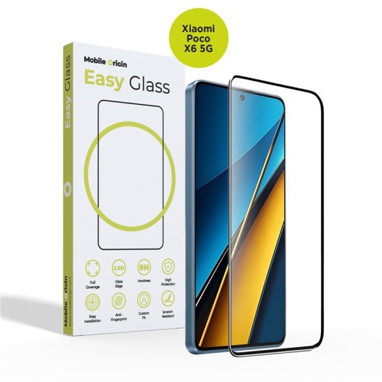 Folie sticla Mobile Origin EasyGlass compatibila cu Xiaomi Poco X6 5G Black (Mobile Origin, Ingredi) by www.silkase.ro Folie sticla Mobile Origin EasyGlass compatibila cu Xiaomi Poco X6 5G Black (Ingredi, FRL-EG-XPX6) by www.silkase.ro