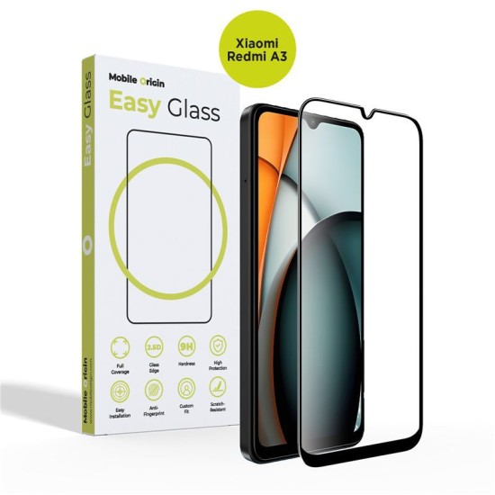 Folie Sticla pentru Xiaomi Redmi A3, Mobile Origin, margine Neagra (Redmi A3, FRL-EG-XRA3) by www.silkase.ro