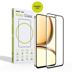 Folie sticla Mobile Origin EasyGlass compatibila cu Realme C53 Black