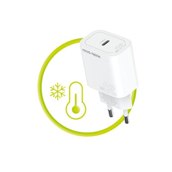 Incarcator retea Mobile Origin MO11, USB-C, PD 20W, Alb (Mobile Origin, Incarcatoare) by www.silkase.ro Incarcator retea Mobile Origin MO11, USB-C, PD 20W, Alb (Incarcatoare, FRL-PD20W-MO11) by www.silkase.ro