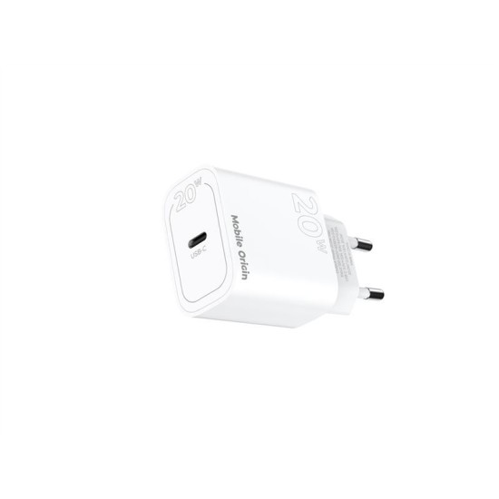 Incarcator retea Mobile Origin MO11, USB-C, PD 20W, Alb (Mobile Origin, Incarcatoare) by www.silkase.ro Incarcator retea Mobile Origin MO11, USB-C, PD 20W, Alb (Incarcatoare, FRL-PD20W-MO11) by www.silkase.ro