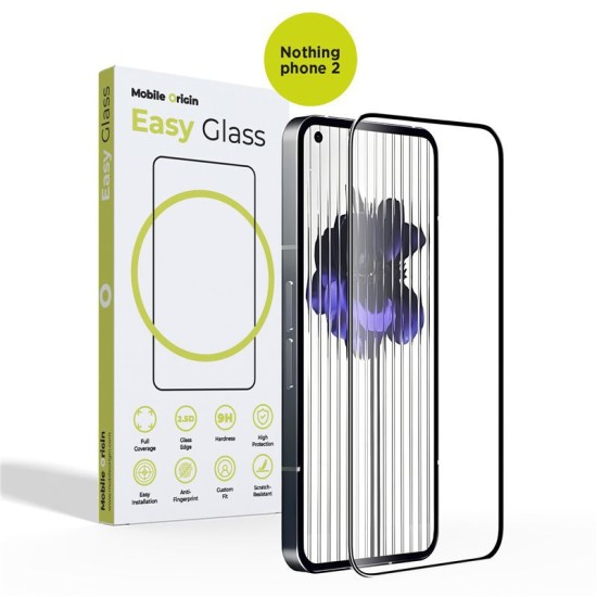 Folie sticla Mobile Origin EasyGlass compatibila cu Nothing Phone 2 Black (Ingredi, FRL-EG-NP2) by www.silkase.ro