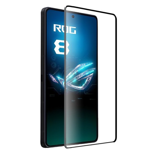 Folie Sticla pentru Asus Rog phone 8 Pro, Mobile Origin, margine Neagra (ROG Phone 8 Pro, FRL-EG-ARP8Pro) by www.silkase.ro