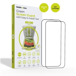 Set 2 Sticle pentru iPhone 16, Mobile Origin, suport aplicare, Full Display