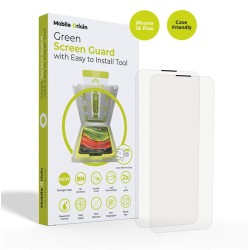Set 2 folii sticla cu sistem de montare Mobile Origin Screen Guard compatibil cu iPhone 16 Plus, Case Friendly, Transparent