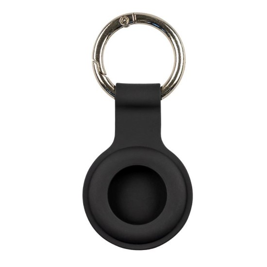Husa de protectie tip breloc Mobile Origin Key Chain compatibila cu Apple AirTag Negru (Ingredi, FRL-ATKC-BLK) by www.silkase.ro