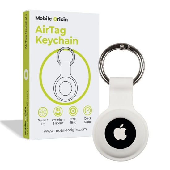 Husa de protectie tip breloc Mobile Origin Key Chain compatibila cu Apple AirTag Alb (Mobile Origin, Ingredi) by www.silkase.ro Husa de protectie tip breloc Mobile Origin Key Chain compatibila cu Apple AirTag Alb (Ingredi, FRL-ATKC-WHT) by www.silkase.ro