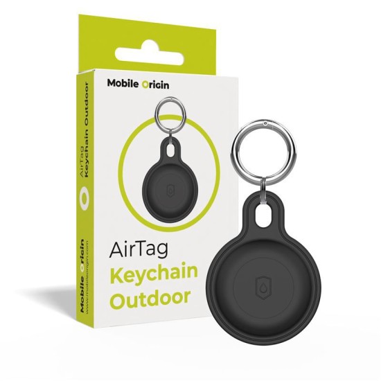 Husa de protectie tip breloc Mobile Origin Outdoor Key Chain compatibila cu Apple AirTag Black (Mobile Origin, Ingredi) by www.silkase.ro Husa de protectie tip breloc Mobile Origin Outdoor Key Chain compatibila cu Apple AirTag Black (Ingredi, FRL-ATOD-BLK) by www.silkase.ro