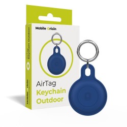 Husa de protectie tip breloc Mobile Origin Outdoor Key Chain compatibila cu Apple AirTag Blue