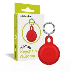 Husa de protectie tip breloc Mobile Origin Outdoor Key Chain compatibila cu Apple AirTag Red