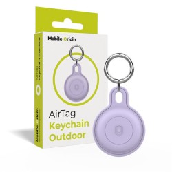 Husa de protectie tip breloc Mobile Origin Outdoor Key Chain compatibila cu Apple AirTag Purple