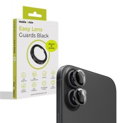 Set 2 protectii sticla camera foto Mobile Origin Easy Lens Guards compatibil cu iPhone 16 / 16 Plus Black