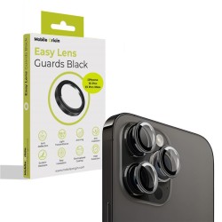 Set 3 protectii sticla camera foto Mobile Origin Easy Lens Guards compatibil cu iPhone 13 Pro / 13 Pro Max Black