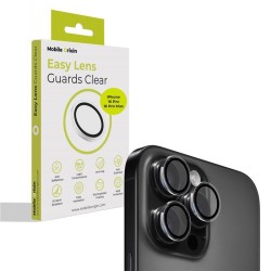 Set 3 protectii sticla camera foto Mobile Origin Easy Lens Guards compatibil cu iPhone 16 Pro / 16 Pro Max Clear