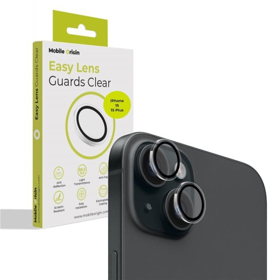 Set 2 protectii sticla camera foto Mobile Origin Easy Lens Guards compatibil cu iPhone 15 / 15 Plus Clear (Mobile Origin, Ingredi) by www.silkase.ro Set 2 protectii sticla camera foto Mobile Origin Easy Lens Guards compatibil cu iPhone 15 / 15 Plus Clear (Ingredi, FRL-LSG-i15-CLR) by www.silkase.ro