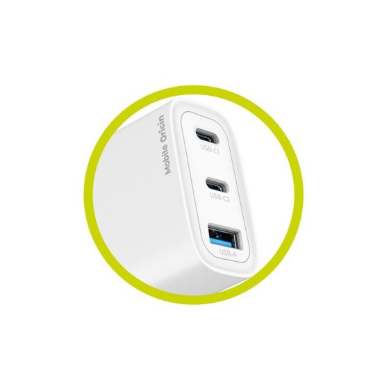 Incarcator retea Mobile Origin MO13, GaN, USB, 2x USB-C, 40W, Alb (Mobile Origin, Incarcatoare) by www.silkase.ro Incarcator retea Mobile Origin MO13, GaN, USB, 2x USB-C, 40W, Alb (Incarcatoare, FRL-GAN40W-MO13) by www.silkase.ro