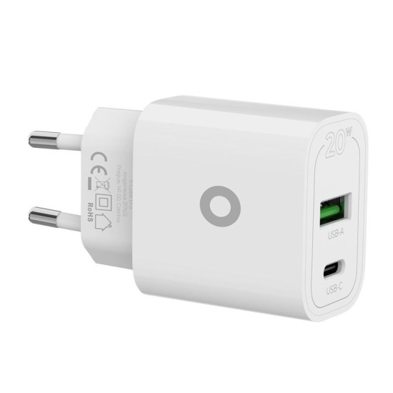 Incarcator retea Mobile Origin MO12, USB/USB-C, PD 20W, Alb (Mobile Origin, Incarcatoare) by www.silkase.ro Incarcator retea Mobile Origin MO12, USB/USB-C, PD 20W, Alb (Incarcatoare, FRL-PD20W-MO12) by www.silkase.ro