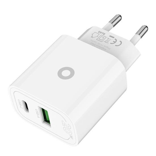Incarcator retea Mobile Origin MO12, USB/USB-C, PD 20W, Alb (Mobile Origin, Incarcatoare) by www.silkase.ro Incarcator retea Mobile Origin MO12, USB/USB-C, PD 20W, Alb (Incarcatoare, FRL-PD20W-MO12) by www.silkase.ro