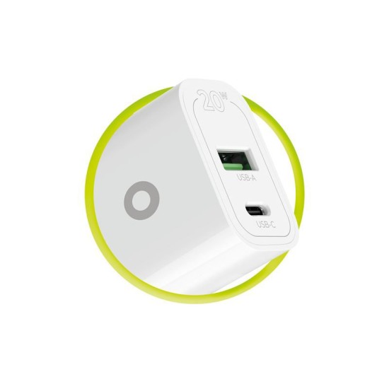Incarcator retea Mobile Origin MO12, USB/USB-C, PD 20W, Alb (Mobile Origin, Incarcatoare) by www.silkase.ro Incarcator retea Mobile Origin MO12, USB/USB-C, PD 20W, Alb (Incarcatoare, FRL-PD20W-MO12) by www.silkase.ro
