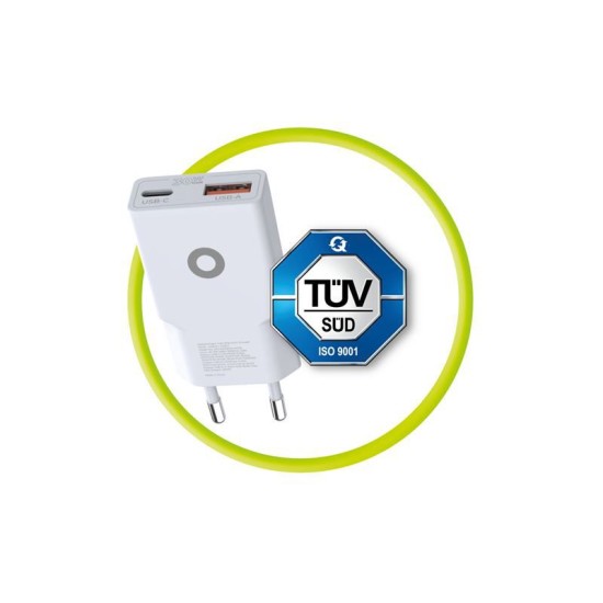 Incarcator retea GaN Mobile Origin Slim MO16, USB/USB-C, 30W, Alb (Mobile Origin, Incarcatoare) by www.silkase.ro Incarcator retea GaN Mobile Origin Slim MO16, USB/USB-C, 30W, Alb (Incarcatoare, MO-GAN30W-MO16) by www.silkase.ro