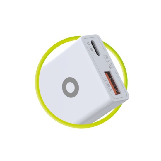 Incarcator retea GaN Mobile Origin Slim MO16, USB/USB-C, 30W, Alb (Mobile Origin, Incarcatoare) by www.silkase.ro Incarcator retea GaN Mobile Origin Slim MO16, USB/USB-C, 30W, Alb (Incarcatoare, MO-GAN30W-MO16) by www.silkase.ro