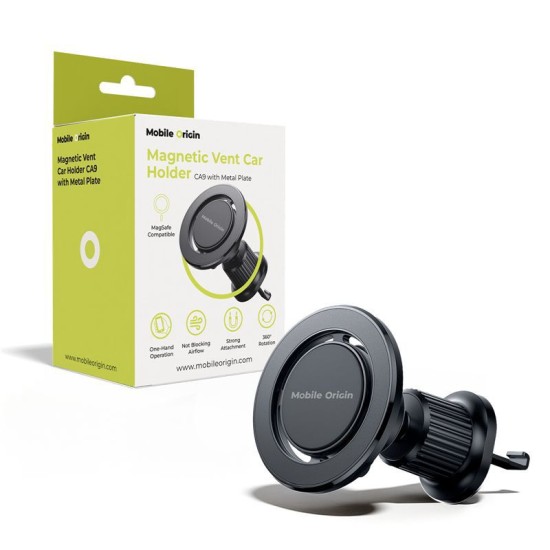 Suport Auto Magnetic Mobile Origin MO9 pentru Grilaj de Ventilatie, cu Placuta Metalica (Mobile Origin, Suport auto) by www.silkase.ro Suport Auto Magnetic Mobile Origin MO9 pentru Grilaj de Ventilatie, cu Placuta Metalica (Suport auto, FRL-MVCH-MO9) by www.silkase.ro