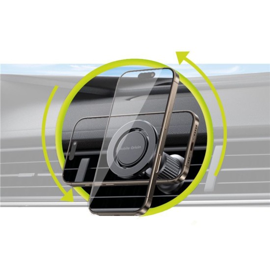 Suport Auto Magnetic Mobile Origin MO9 pentru Grilaj de Ventilatie, cu Placuta Metalica (Mobile Origin, Suport auto) by www.silkase.ro Suport Auto Magnetic Mobile Origin MO9 pentru Grilaj de Ventilatie, cu Placuta Metalica (Suport auto, FRL-MVCH-MO9) by www.silkase.ro