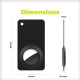 Suport tip card Mobile Origin Wallet compatibil cu Apple AirTag Black (Ingredi, FRL-ATWC-BLK) by www.silkase.ro