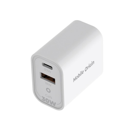Incarcator de Calatorie Mobile Origin GaN 30W MO14, EU/USA/UK/AUS (Incarcatoare, FRL-TRVL30W-MO14) by www.silkase.ro
