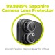 Set 2 protectii sticla camera foto Mobile Origin Sapphire Lens Guards compatibil cu iPhone 16 / 16 Plus Black (Ingredi, SALG-i16-BLK) by www.silkase.ro