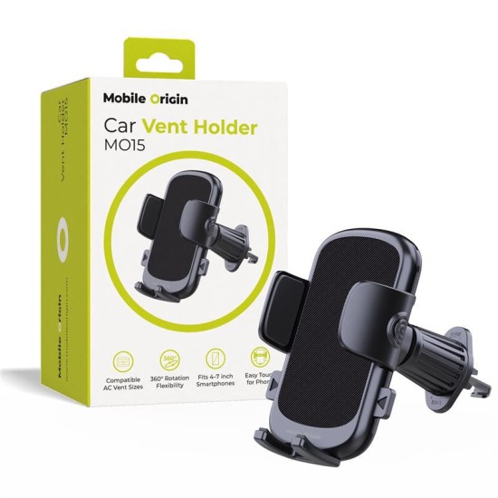 Suport auto universal Mobile Origin MO15, Air Vent Mount, Rotire 360 grade, Negru (Suport auto, FRL-CH-MO15) by www.silkase.ro
