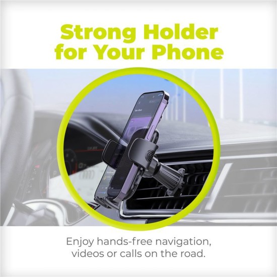Suport auto universal Mobile Origin MO15, Air Vent Mount, Rotire 360 grade, Negru (Suport auto, FRL-CH-MO15) by www.silkase.ro
