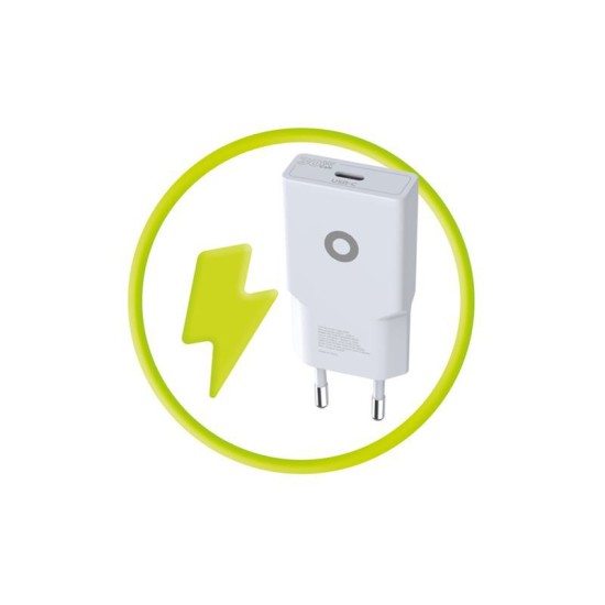 Incarcator retea GaN Mobile Origin Slim MO17, USB-C, 30W, Alb (Incarcatoare, MO-GAN30W-MO17) by www.silkase.ro