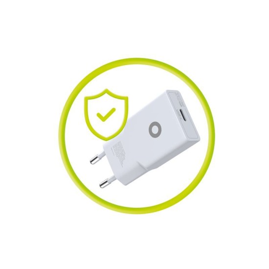 Incarcator retea GaN Mobile Origin Slim MO17, USB-C, 30W, Alb (Incarcatoare, MO-GAN30W-MO17) by www.silkase.ro