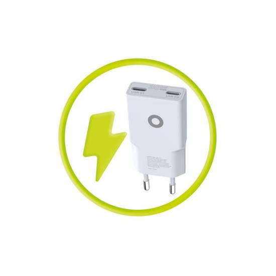 Incarcator retea GaN Mobile Origin Slim MO18, 2 x USB-C, 30W, Alb (Mobile Origin, Incarcatoare) by www.silkase.ro Incarcator retea GaN Mobile Origin Slim MO18, 2 x USB-C, 30W, Alb (Incarcatoare, MO-GAN30W-MO18) by www.silkase.ro