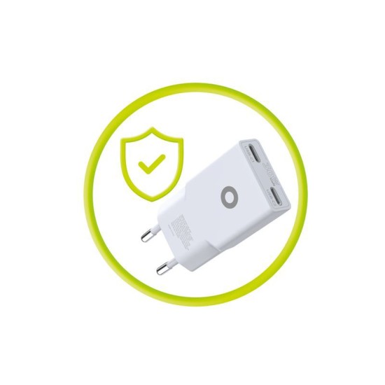 Incarcator retea GaN Mobile Origin Slim MO18, 2 x USB-C, 30W, Alb (Mobile Origin, Incarcatoare) by www.silkase.ro Incarcator retea GaN Mobile Origin Slim MO18, 2 x USB-C, 30W, Alb (Incarcatoare, MO-GAN30W-MO18) by www.silkase.ro