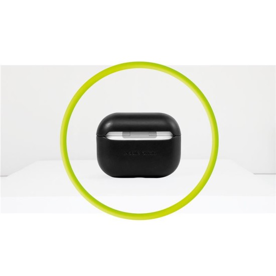 Husa din piele pentru AirPods Pro 2, Mobile Origin, neagra, 67x55x28mm (Ingredi, LC-APP-BLK-01) by www.silkase.ro
