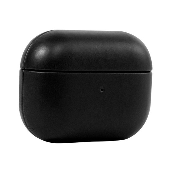 Husa din piele pentru AirPods Pro 2, Mobile Origin, neagra, 67x55x28mm (Ingredi, LC-APP-BLK-01) by www.silkase.ro