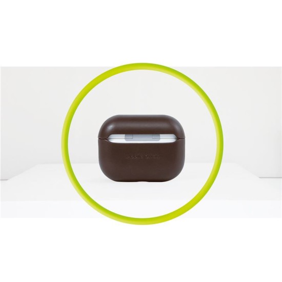 Husa din piele pentru AirPods Pro 2, Mobile Origin, maro, 67x55x28mm (Ingredi, LC-APP-BRW01) by www.silkase.ro