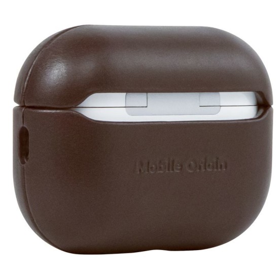 Husa din piele pentru AirPods Pro 2, Mobile Origin, maro, 67x55x28mm (Ingredi, LC-APP-BRW01) by www.silkase.ro