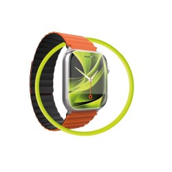 MOBILE ORIGIN II Curea Magnetică Apple Watch 49/46/45/44mm (Ultra 3-1/Seria 11), Portocaliu/Negru