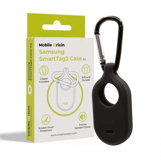 Husa de protectie Mobile Origin pentru Samsung SmartTag2, neagra (Ingredi, MO-SST2-BLK) by www.silkase.ro